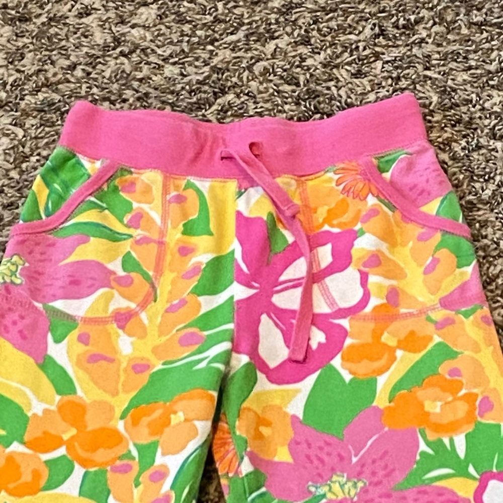 Lilly Pulitzer Drawstring Stretch Jordan Pants White the Jungle 6 - Picture 3 of 5